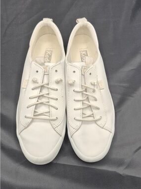 Keds Women's White Low-Top Lace-Up Sneakers